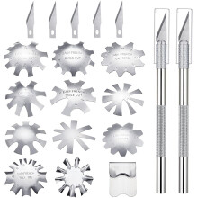 Kit complet pentru manichiură, tăietor cu vârf francez din oțel inoxidabil pentru linii perfecte ale zâmbetului, instrumente reutilizabile care