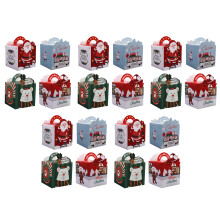 Caixas de Natal Empilháveis para Presente, Caixas Decorativas para Lembrancinhas de Festas de Fim de Ano, Caixas de Natal Automáticas para Doces,