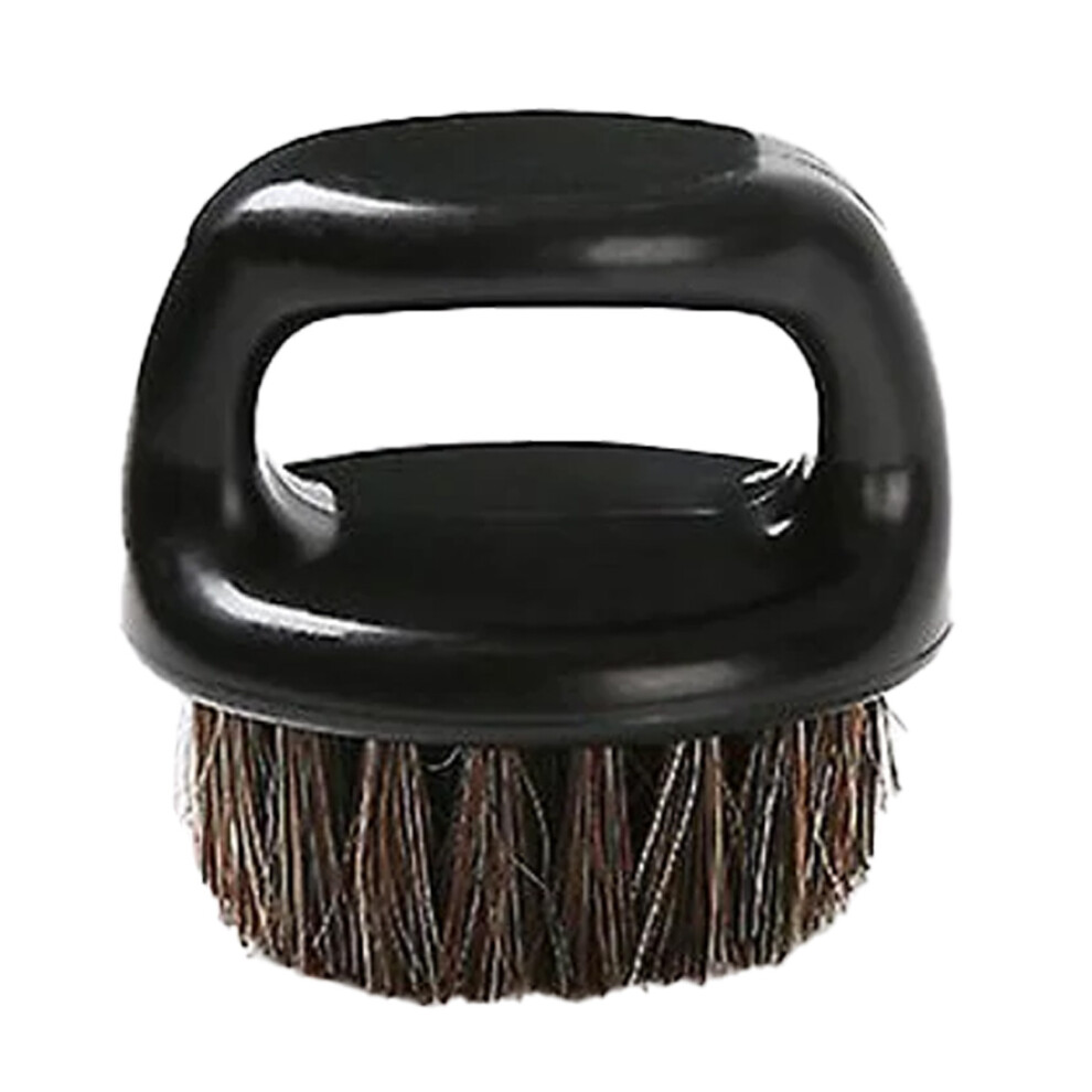 360 Waves & Smooth Beard Grooming, Knuckle Brush for Professional Barbering, Soft Boar Bristles for Natural Oil Distribution, Portable Design