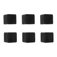 Set de 6 dés en plastique non finis pour fêtes et utilisations en classe