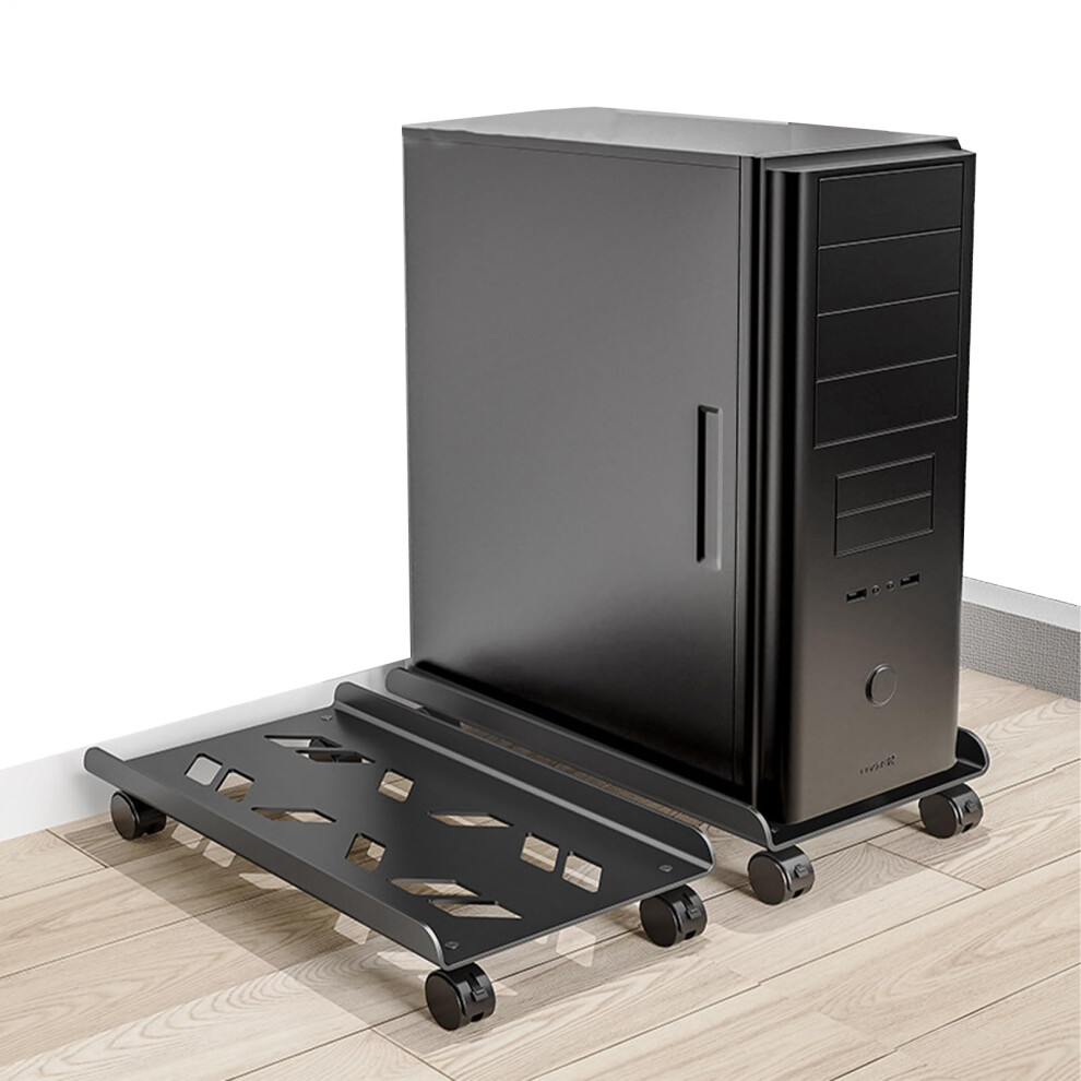 Mobile Computer Tower Stand Universal Chassis Stand For Pc Towers Flexible Rollers Stable Base Inform 9199774214681