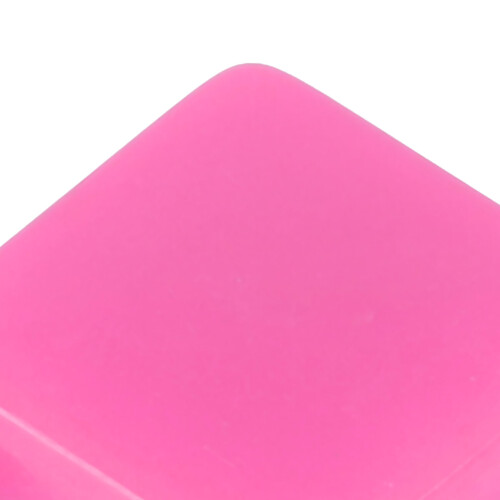 Set di 6 dadi di plastica rosa vuoti, 30mm per matematica e giochi 2