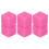 Set di 6 dadi di plastica rosa vuoti, 30mm per matematica e giochi 6