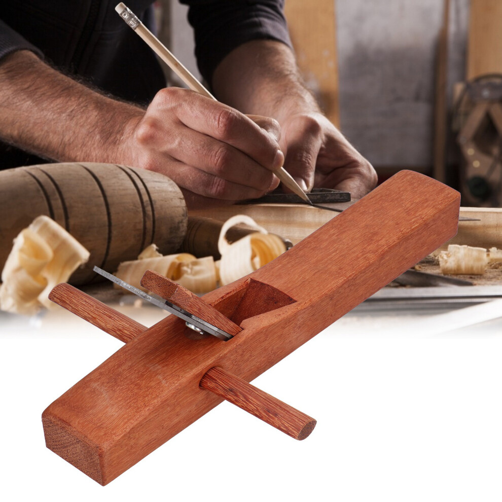Woodworking Hand Plane, Teak & Manganese Steel, 7.2In Cutter 7671377418632