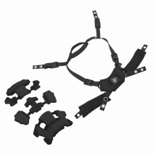 Kit di sospensione e imbottitura per casco Dial per MICH & FAST, nero