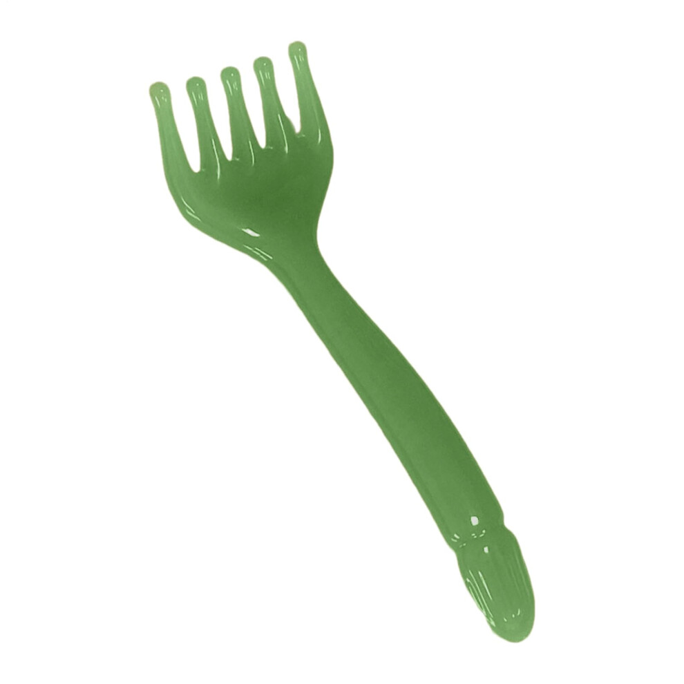 Ergonomic Scalp Massager Comb with FiveClaw Design for Gentle Head and Body Massage, Green