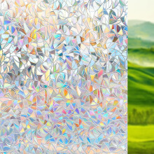 Window Film Privacy 45 X 100 CM SelfAdhesive Static Cling Removable Frosted Glass Film For Windows Crescent