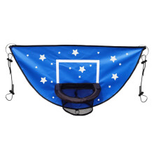 Trampoline Basketball Hoop, Backyard Basketball Toy, Trampoline Dunk Set, WeatherResistant, 38.58 x 19.69 Inches