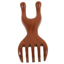 Wooden Wide Tooth Comb for Curly Hair Natural Wood Detangler and Scalp Massage Tool
