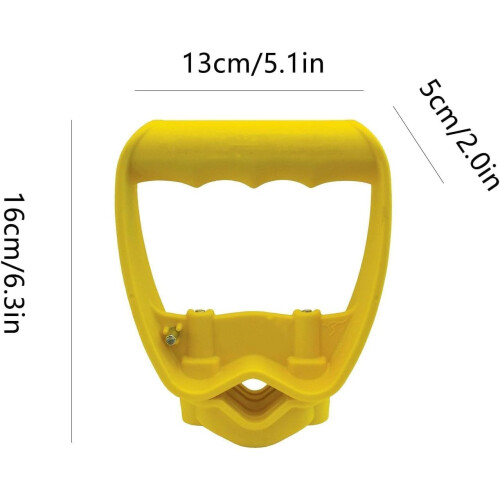 Ergonomic Shovel Handle Replacement with LaborSaving Grip for Digging and Raking Tools 2