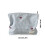 Plaids Make-up-Tasche, tragbare-blaue Gitterblumen 4