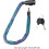 Chain With Lock Weatherproof Reflective Cable Lock Performance Chain Padlock For Gate And Bikes Outdoors 2.5 Ft 3