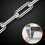 Chain With Lock Weatherproof Reflective Cable Lock Performance Chain Padlock For Gate And Bikes Outdoors 2.5 Ft 4
