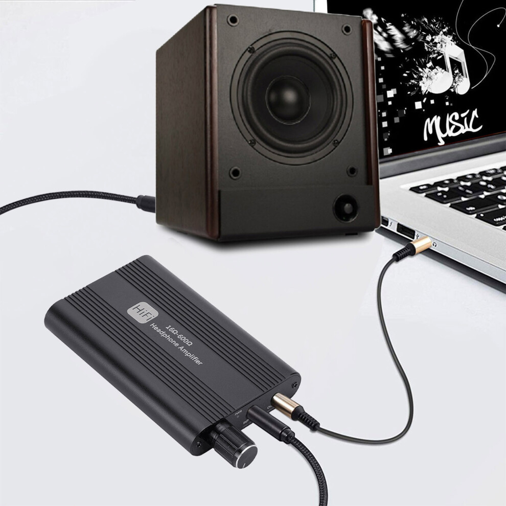 Aluminum Hifi Headphone Amp With 3.5Mm Audio Jack - 1500Mah Power 9321377422587