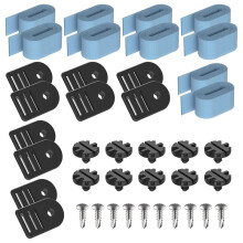 Pool Cover Straps Solar Cover Reel Kit for Feherguard Inground and Above Ground Pools with Clips
