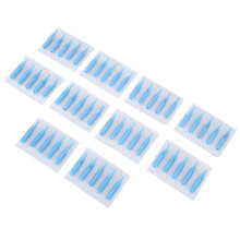 50 pièces de pointes d'aiguilles en plastique bleues pour tatouage 13RT pour aiguilles longues