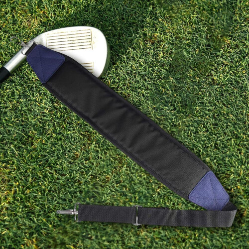 Golf Bag Strap Universal Replacement Padded Adjustable Shoulder Strap With Two Metal Hooks 2