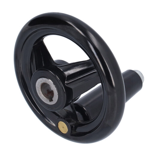 Round Handwheel 3 Spoke Bakelites M8, 12mm Inner Diameter, Durable 1