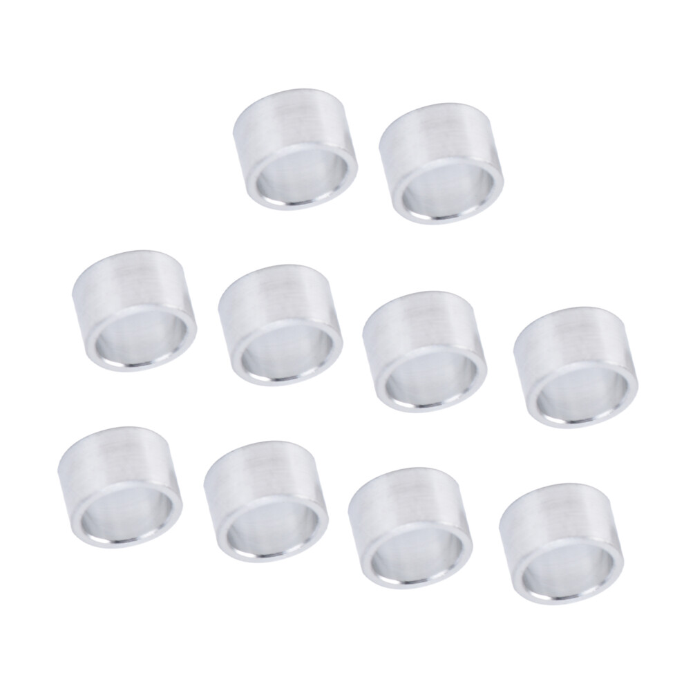Aluminium Alloy Support Fittings 10 Pack Round Unthreaded Spacers 10Mm Od 6Mm 3651377425032