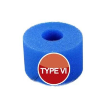 Swimming Pool Filter Sponge 6 Pcs For Type I/II/VI/D Washable Reusable Tub Filter Foam Cartridge 10.6 x 8 x 5 cm