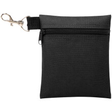 Golf Tees Pouch Nylon Carabiner Zipper Ball Pouch Waist Bag For Golf Accessories