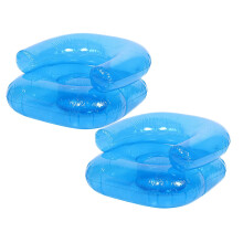 Blow Up Chair For Kids, Waterproof PVC Inflatable Chair, Novelty Inflatable Couch Seat, Floating Beach Seat, 2Pack Blue
