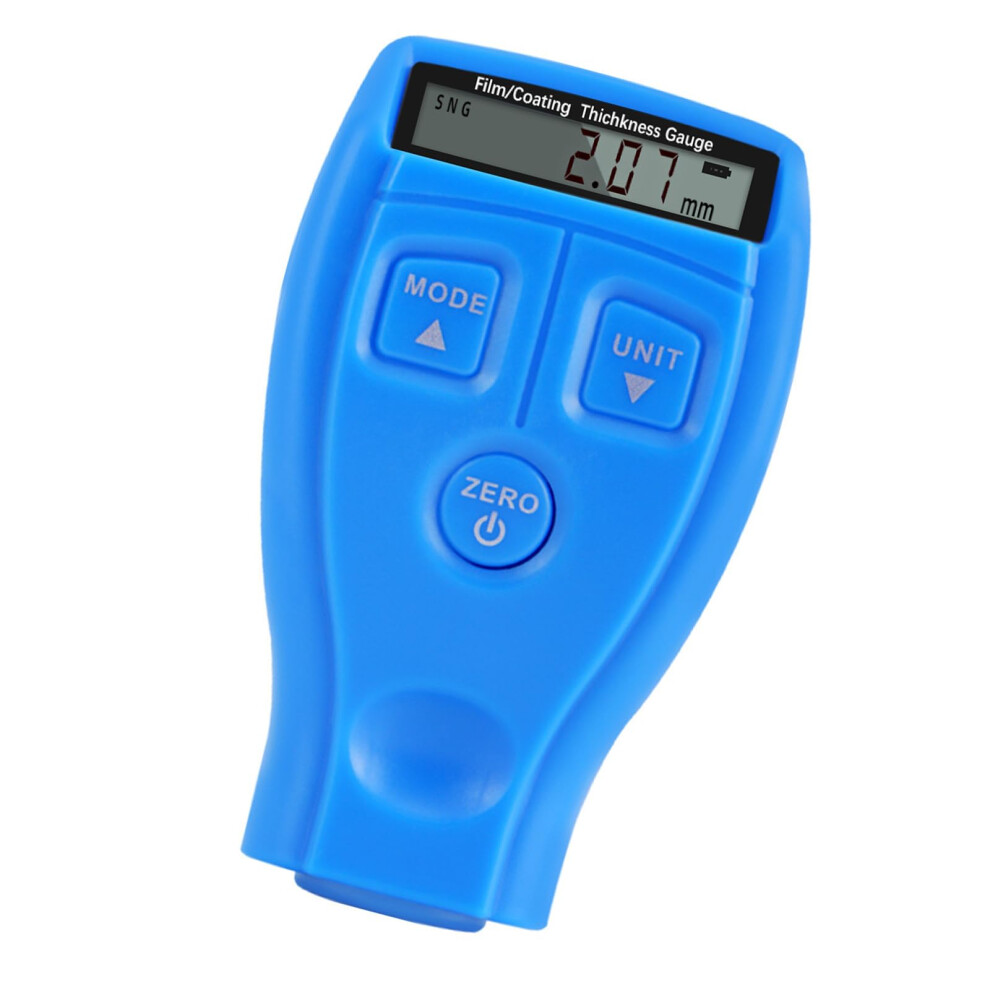 Automotive Paint Thickness Gauge Digital Coating Tester Accuracy Ultrasonic Measurement Blue 9199774216708