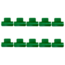 10Pcs Greenhouse Clips Film Clamps with WindResistant Grip for Netting Hoop and Plant Support Green