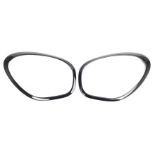 2PCS Front Headlight Lamp Bezel Trim Gloss Black for Cooper R60 2011-2016 51139801573 51139801574
