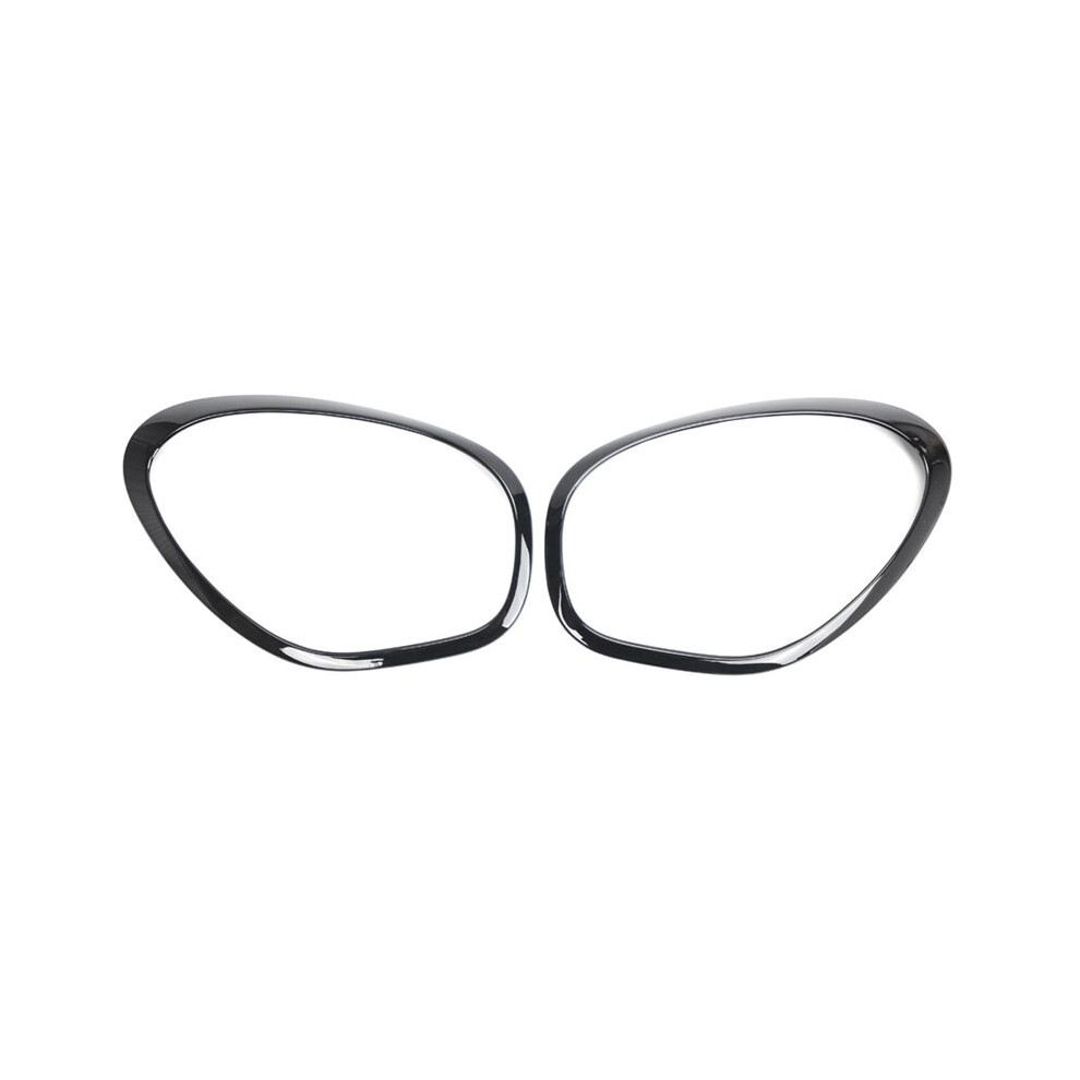 2Pcs Front Headlight Lamp Bezel Trim Gloss For Cooper R60 2011-2016 51139801573 51139801574 Black 4711118624496