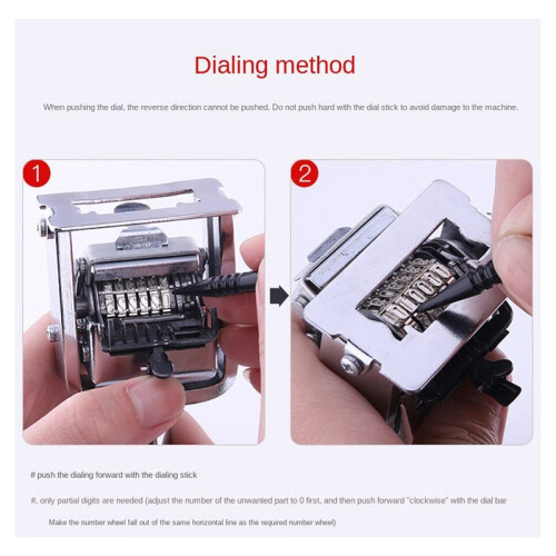 Automatic Coder 4Digit Number Machine Production Date Manual Coder Numbering Advance Machine Quick-Drying Ink Black 2