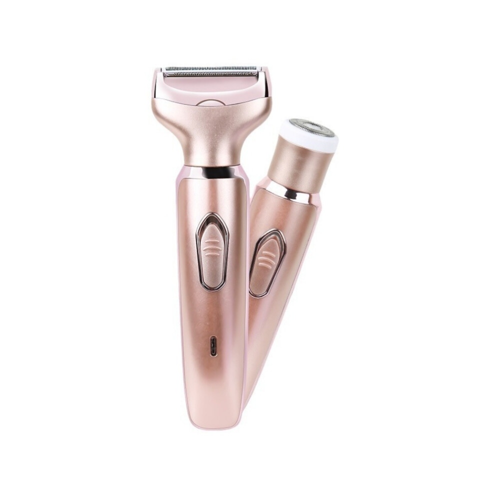 Gold Electric Woman Hair Razor, Rose Shaver For Wet And Dry Usage, Ergonomic Design Rechargeable Hair Trimmer For Painless And Quiet Operation, Washa