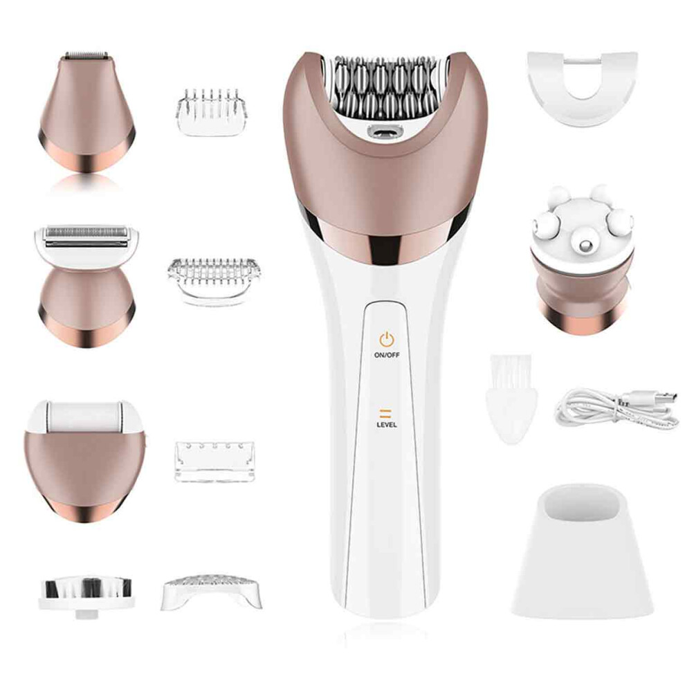 Cordless Epilator with Ceramic Material for Smooth Epilation, Precision Trimming for Sensitive Areas, Hypoallergenic Blades, USB Rechargeable, IPX7