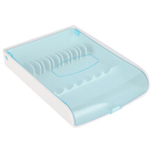 Travel-Friendly Dental Tool Organizer, Easy Open Hinged Flip Top For Quick Access, Compatible With Various Water Flossers, Lightweight And Dust