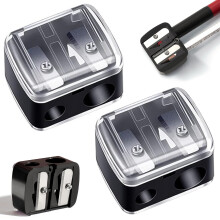Gently Sharpens Soft Tips, Completely Enclosed Casing, Easy Empty Shavings Container, Quality Steel Blade, Practical Detachable Cover, Multi-Sized Ey