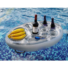 Inflatable Floating Drink Holder 8Hole Large Capacity For Hot Tub And Pool