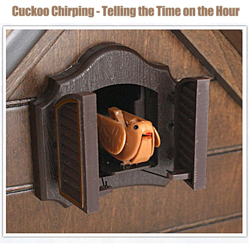 Cuckoo Clock Solid Wood Wall Clock Bird Clock Home Decor 1