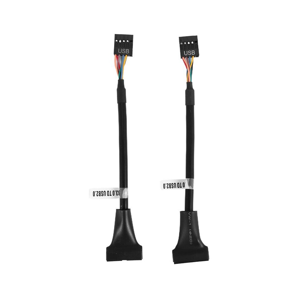 2 Pcs Usb 3.0 Header To Usb 2.0,Usb 3.0 To Usb 2.0 Motherboard Adapter Cable,19 Pin Usb3.0 Male To 9 Pin Usb2.0 Female 6031843039012