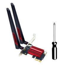 WiFi 7 BE200 Pro Pcie Draadloze Netwerkadapter+10DB Antenne BT5.4 Tri Band 2.4G/5G/6GHz BE200 WiFi-Kaart voor Win11