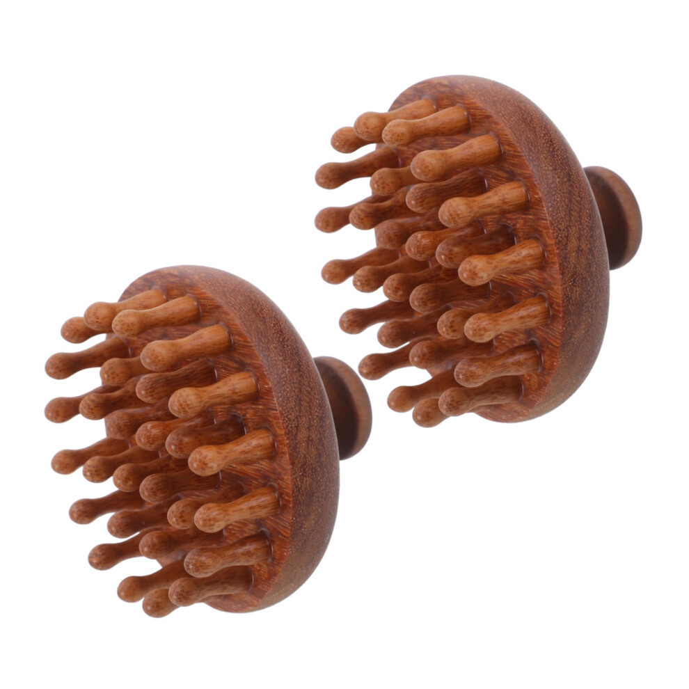 2pcs Wooden Scalp Massager Comb Set for Hair Growth, Dandruff Relief and Deep Relaxation
