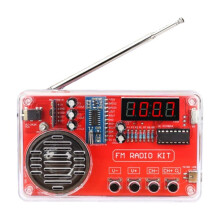 Kit DIY de Rádio FM Receptor de Rádio FM 50-108 MHz Kit de Prática de Soldagem de Montagem Eletrônica com Display LCD
