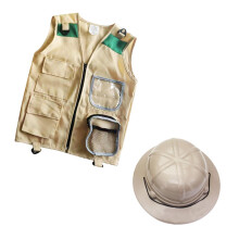 Outdoor Adventure Kit For Kid Explorer Vest And Hat Set Kids Cargo Vest And Hat For Toddlers