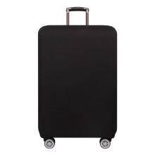 Luggage Cover for Suitcase Black, 1832 Inch, Solid Color, Zippered Protector for Travel, Fits 2932 Inch Suitcases