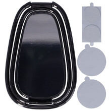 Cell Phone Ring Holder With Finger Kickstand Foldable 360 Rotation Multi Angle Portable Design Compatible With Magnetic Car Mount Adjustable Height