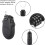 Stroller Lock 3 Digit Code Padlock 80Cm Extendable Cable Heifer Shape Compatible With Suitcase Stroller Laptop Black 4