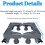 Washing Machine Base Adjustable Height and Width with Wheels Noise Reduction 360kg Load Capacity 5