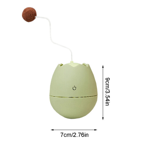 Eggshell Electric Tumbler Funny for Cat Toy Automatic-Green 2
