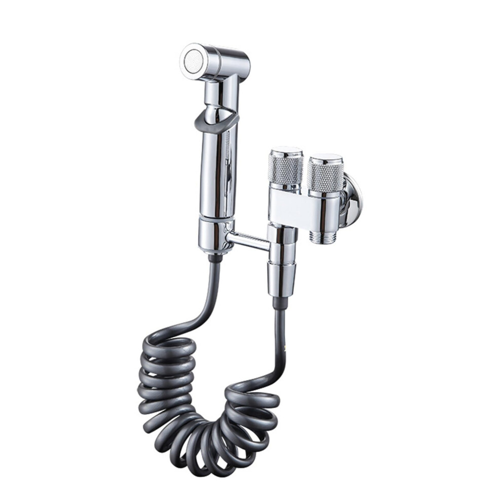 Portable Bidet Sprayer For Toilet Cold Water Tap Jet Spray With Double Handle Pet Bath Use 9347817805574