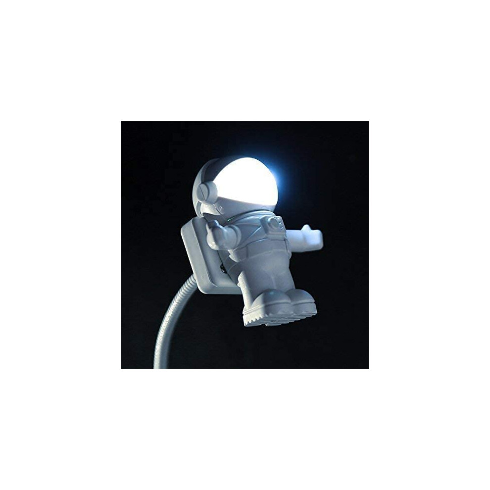 Creative Spaceman Astronaut Led Flexible Usb Gooseneck For Laptop Pc Notebook Usb Powered Desk Light 9347817805581