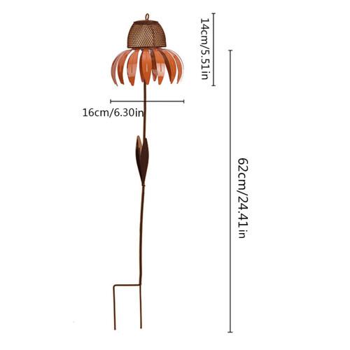 Wild Bird Feeder Squirrel Proof Standing Flower Hummingbird 2